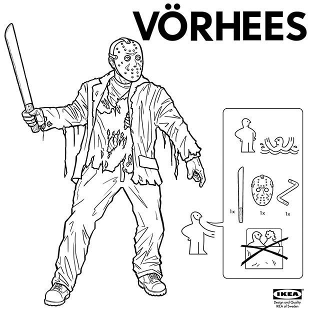 IKEA Instructions To Build Horror Characters