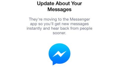 Facebook Really Wants You To Stop Being Pissed About Messenger