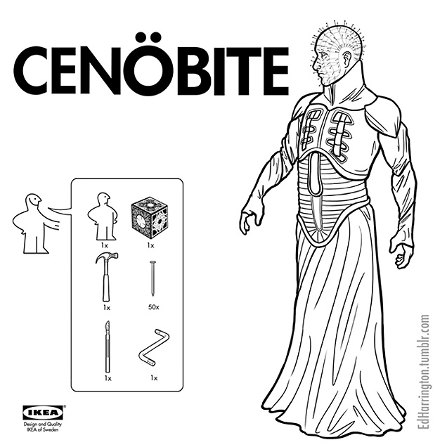 IKEA Instructions To Build Horror Characters