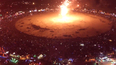 Burning Man Ends Like A Scene From Close Encounters Of The Third Kind