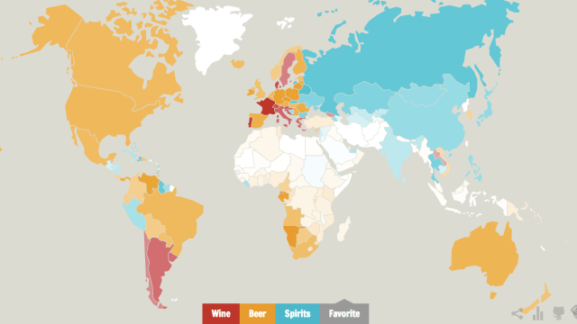 Every Country’s Drinking Preferences, Mapped