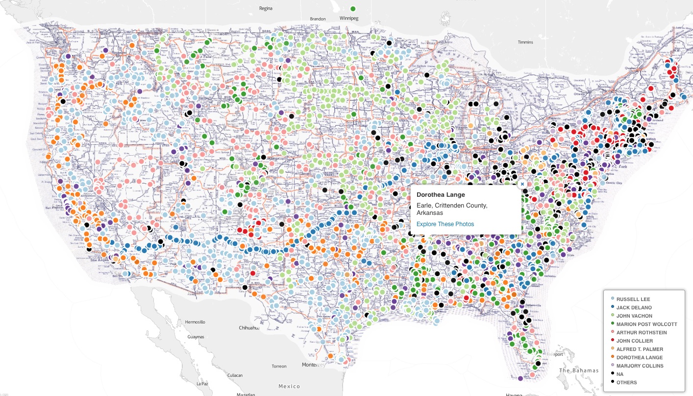 Get Lost In This Map Of 170,000 Photos From Depression-Era America