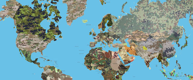 Map Shows What Each Country’s Military Camouflage Pattern Looks Like