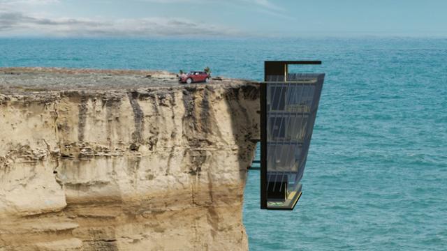 I Wish This Aussie Concept House Hanging From A Cliff Was Real