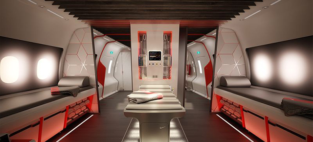 Nike’s Concept Jet For Pro Athletes Is A Luxury Lounge At 40,000 Feet