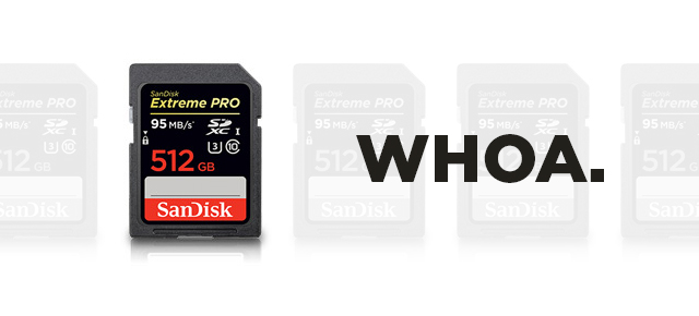 SanDisk’s Ridiculous New 512GB SD Card Costs $US800