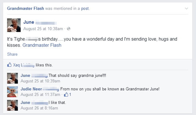Grandmas On Facebook Are Tagging Themselves Grandmaster Flash