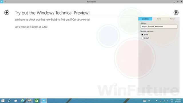 Leaked Windows 9 Screenshots Show Hints Of Cortana On The Desktop
