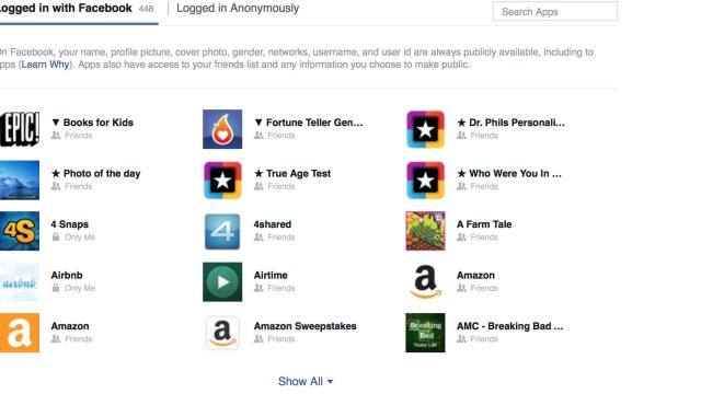 Facebook’s Revamped App Settings Page Makes It Easy To Unhook Apps