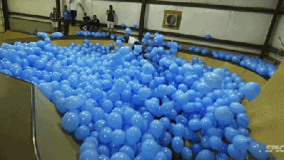 Skateboarding Through 5000 Balloons Looks Like A Whole Lot Of Fun