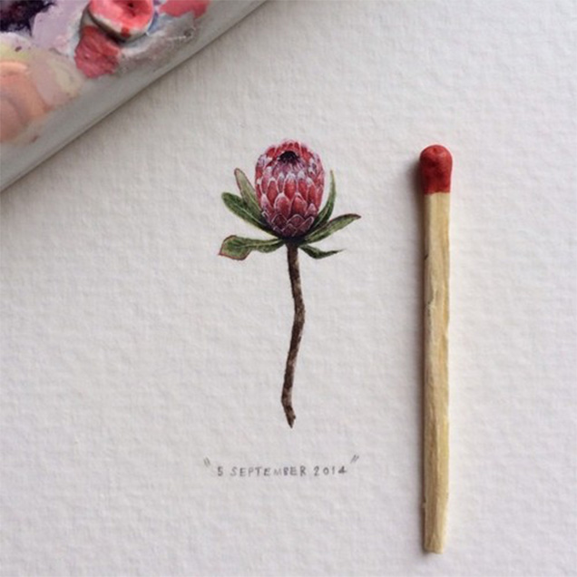 Artists Makes 365 Beautiful Tiny Paintings For Ants