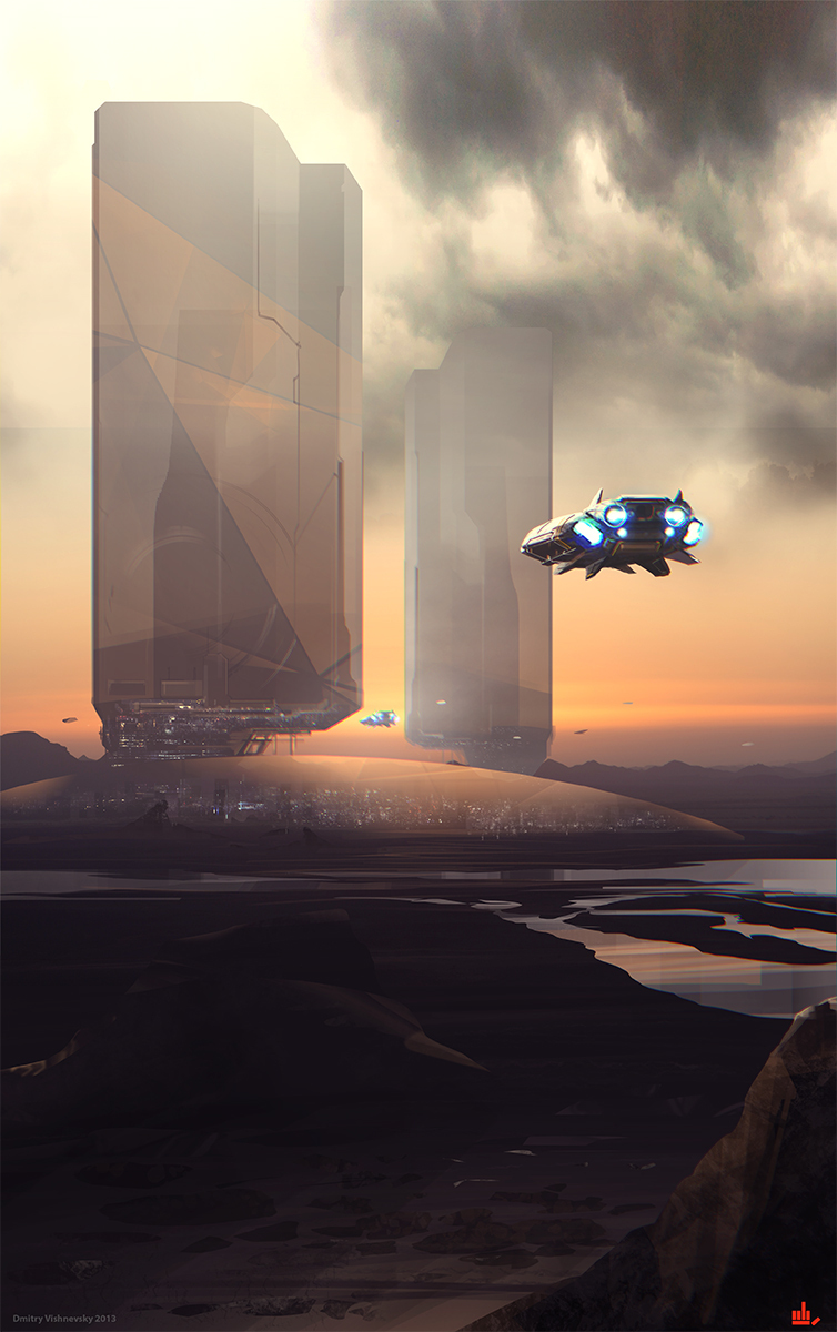 I Can’t Get Enough Of These Futuristic Spaceships And City Scenes