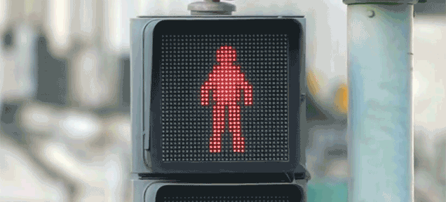 Waiting For ‘Don’t Walk’ Signs Is More Fun When The Stick Figure Dances