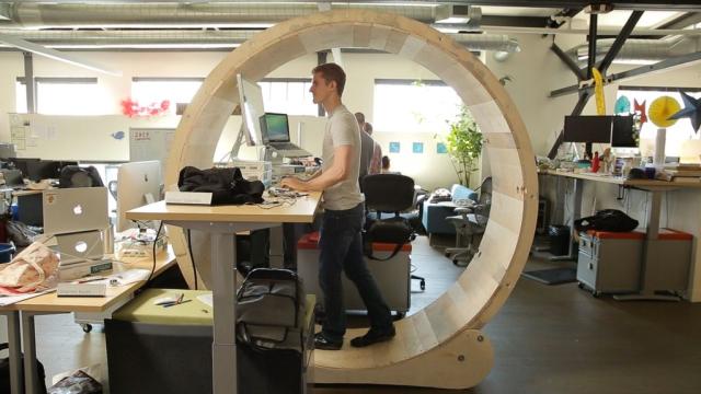 This Hamster-Wheel Desk Is A Sad Statement On Modern Offices