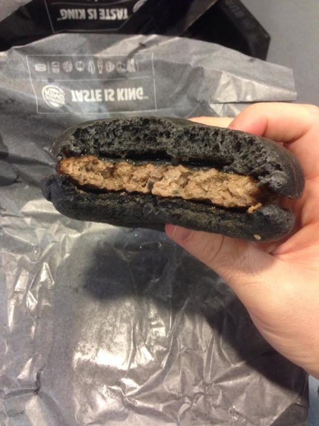 Burger King’s All-Black Burger Looks Absolutely Disgusting In Real Life