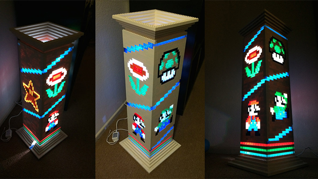 This Lego Mario Brothers Lamp Is The Geekiest Way To Spend $US2,200