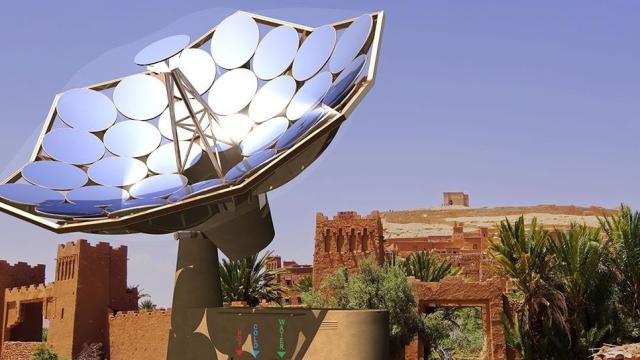 This Solar Sunflower Provides Electricity And Clean, Hot Water