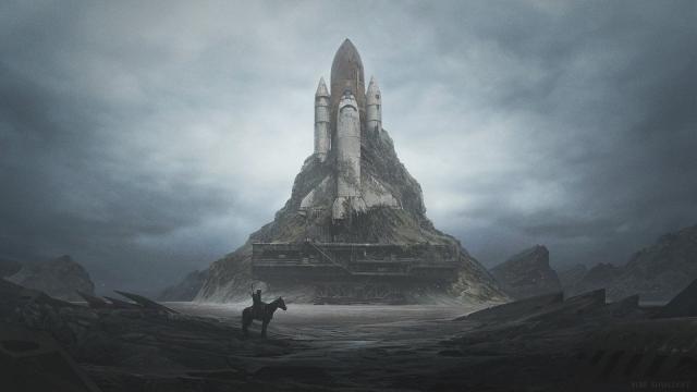 Post-Apocalyptical Space Shuttle And Other Great Art By Yuri Shwedoff