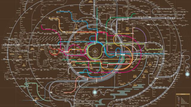 A Beautiful Map Of Tokyo’s Extremely Complex Subway And Railway System
