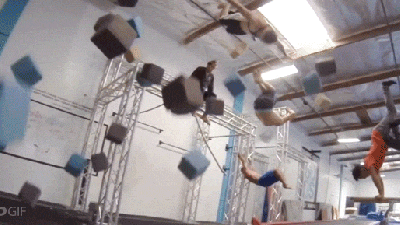 Combining Gymnasts And Bullet Time Is How You Break Gravity