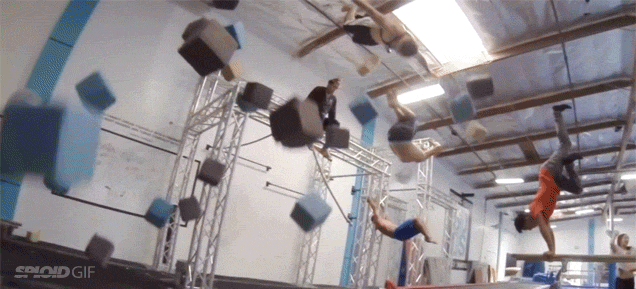 Combining Gymnasts And Bullet Time Is How You Break Gravity