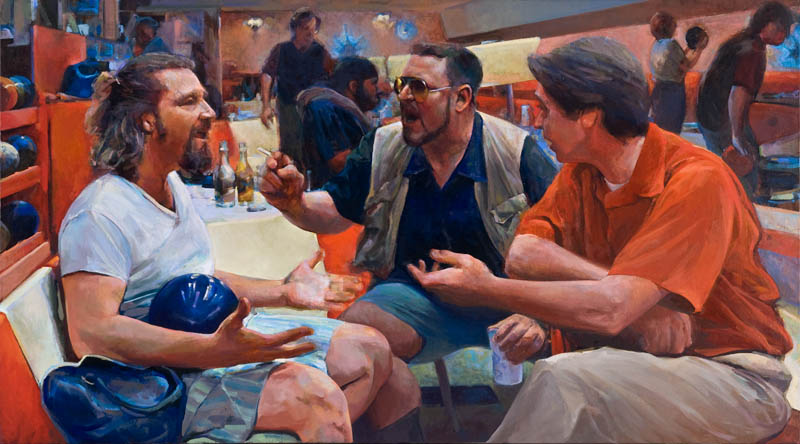 The Big Lebowski Painted After Classic Art Works