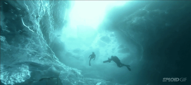 Swimming In An Iceberg Is Like Being Inside The Fortress Of Solitude