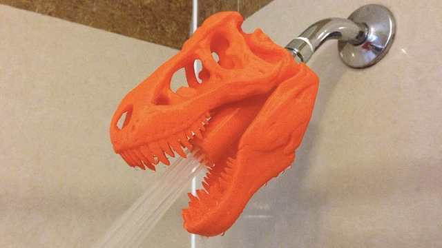 T-Rex Skull Shower Heads Justify The Existence Of 3D Printers