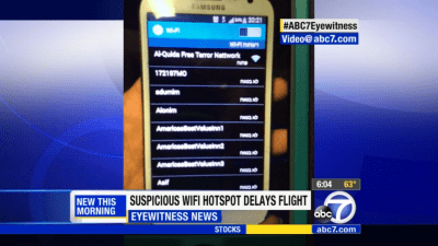 Dumb Wi-Fi Network Name Delays Flight For Four Hours