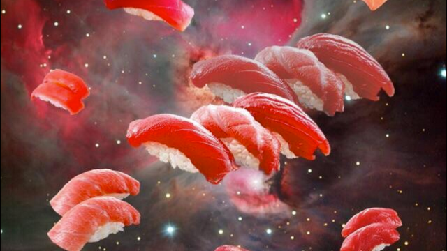 These Pictures Of Sushi Floating In The Space Are Truly Awesome