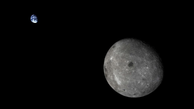 Amazing New Image Of The Earth And The Moon Taken Outside Lunar Orbit