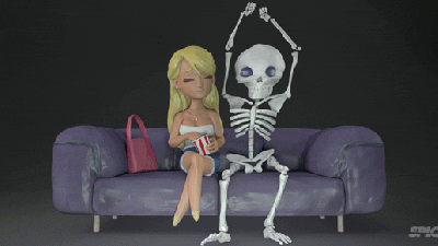 Hilarious Animation Shows How It’s Not Fun Being A Skeleton
