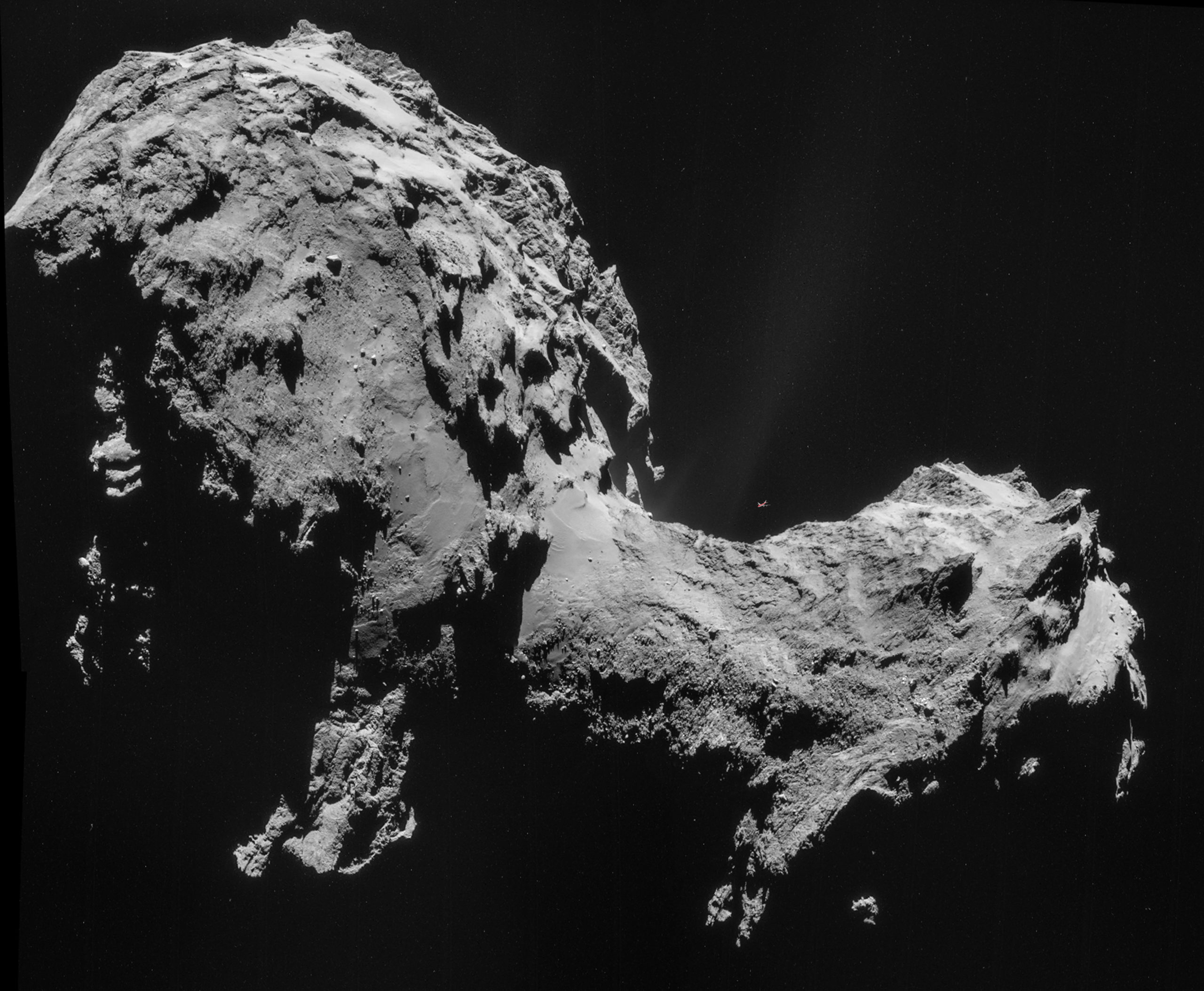 Look At The Size Of Rosetta’s Comet Compared To A 747!