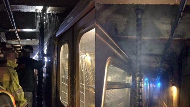 A Giant Drill Came This Close To Tearing Through A Packed NYC Subway Car