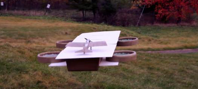 Watch This Carrier Drone Let Another Drone Take Off From It