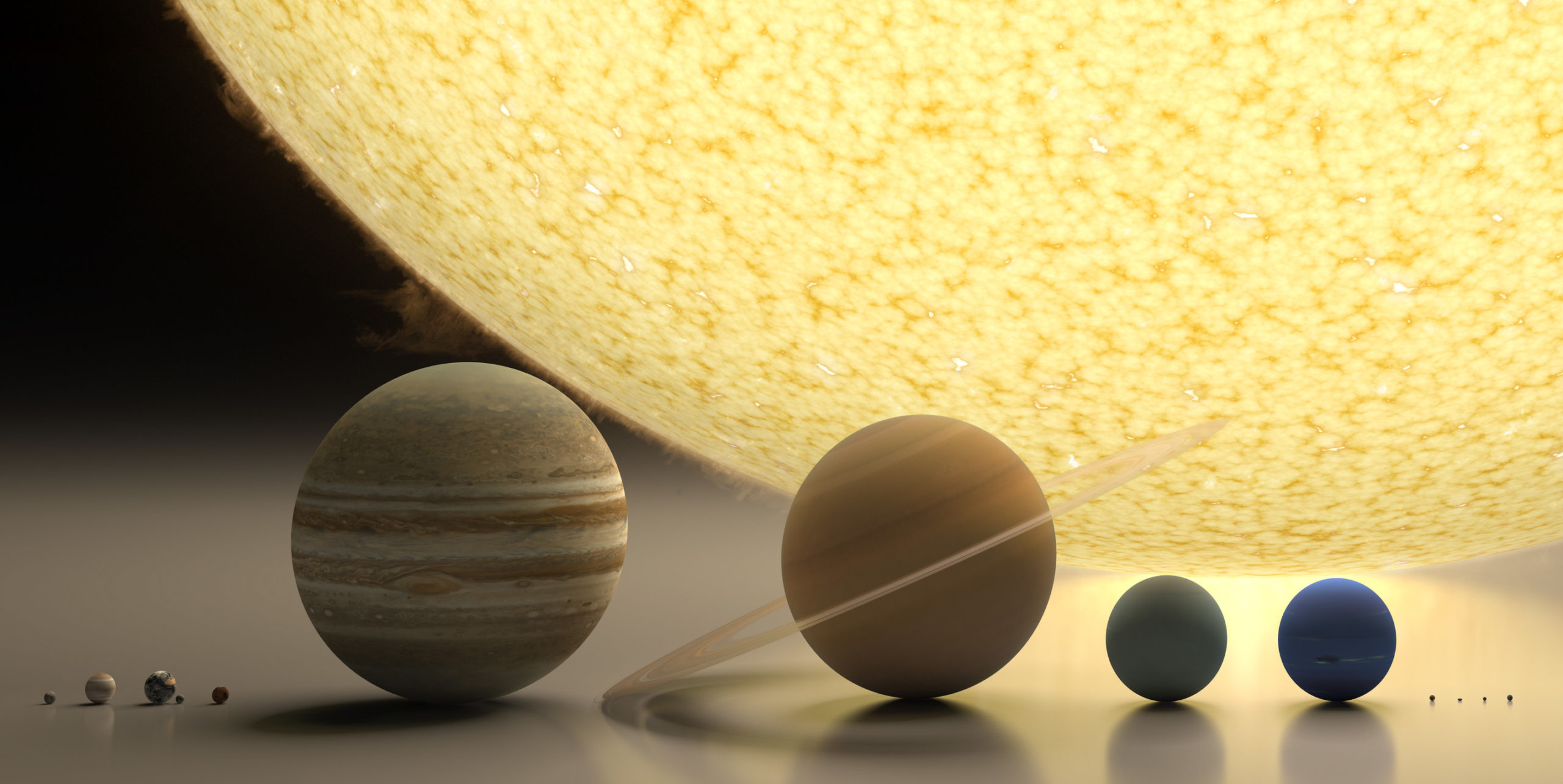 Spectacular Rendering Of The Solar System To Scale