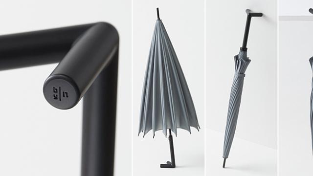 Clever Standing Umbrella Drips Dry On Own Two Feet