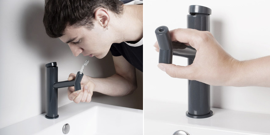 Brilliant Dual-Nozzle Faucet Doubles As A Drinking Fountain