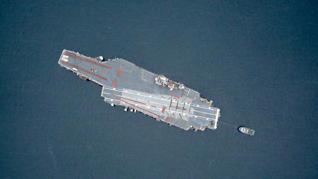NASA Captured The Lonely Last Journey Of An Aircraft Carrier