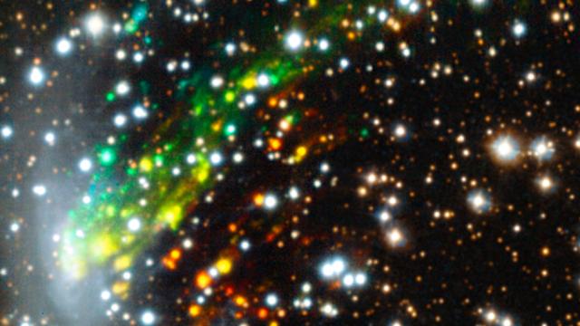 Galaxy ESO 137-001 Tears Through Its Neighbours