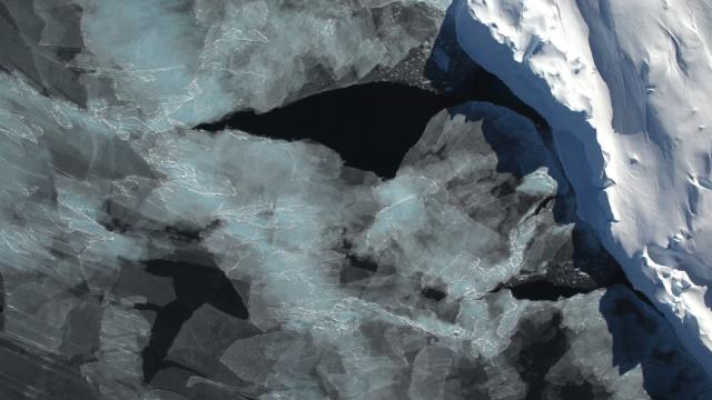 An Aerial Photo Of The Western Antarctic Ice Sheet