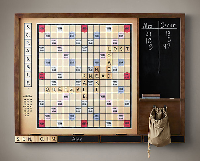 Giant Wall Scrabble Lets Everyone See What A Terrible Speller You Are
