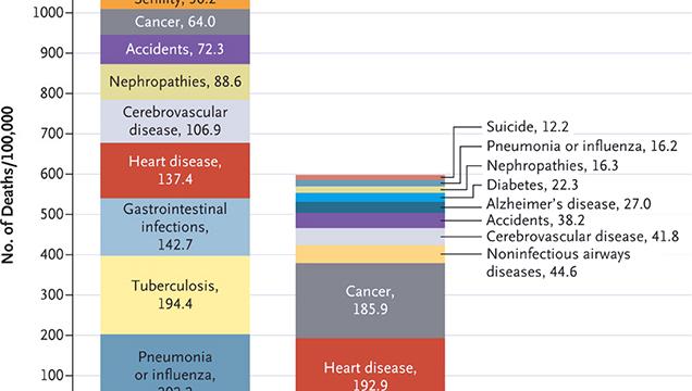 The Top 10 Causes Of Death In 1900 Vs Death In 2010