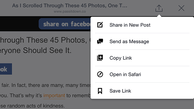 How To Open Links In Your Mobile Browser Instead Of The Facebook App