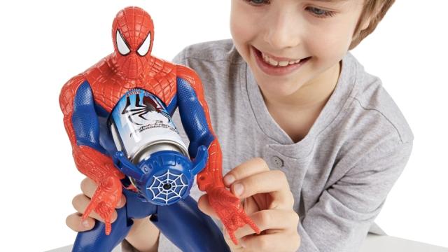 A Spider-Man Figure That Actually Shoots Webs — From His Chest?