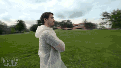 What Harm Could Possibly Befall Someone Wearing A Bubble Wrap Suit?
