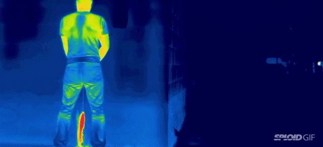 What Everyday Life Looks Like Under A Heat-Detecting Camera (NSFW)