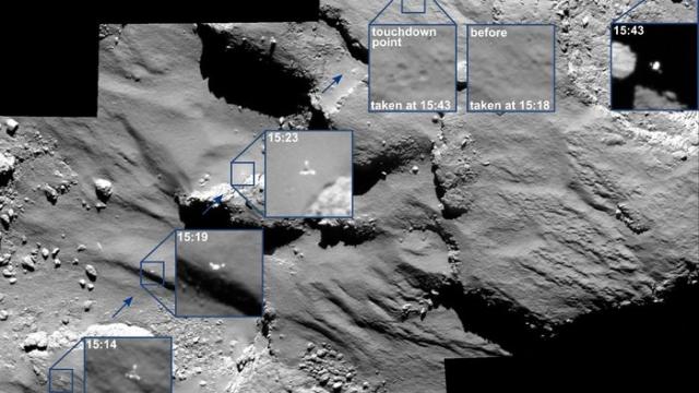 Philae Bouncing Off The Comet, Caught In Amazing Rosetta Images