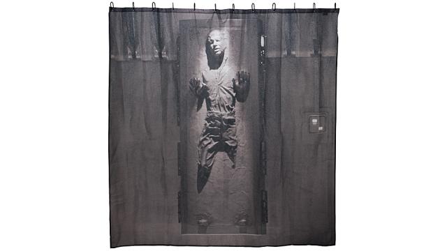 Han Solo Frozen In Carbonite Shower Curtain: Don’t Worry, He Can’t See