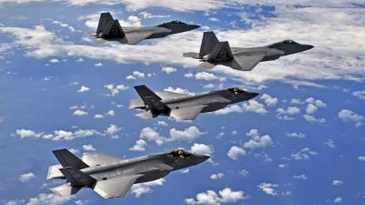 Cool Photos Of F-22s And F-35s Flying Together For The First Time